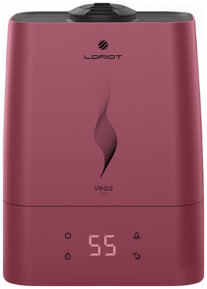

Увлажнитель воздуха Loriot Vega LHS-C530E, вишнёвый, Розовый