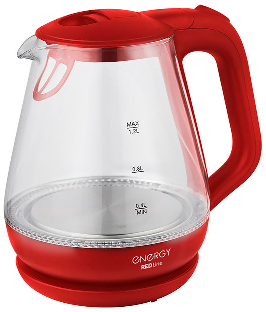 

Чайник электрический Energy E-205 1.2 л, красный (164144)