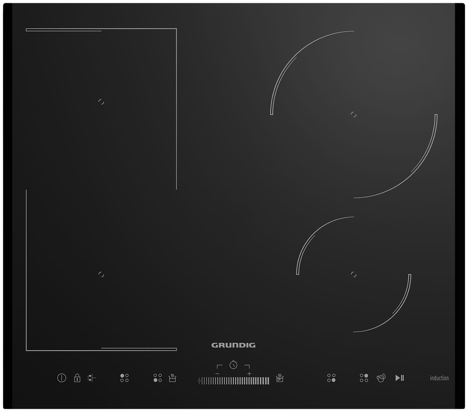 Изображение товара Электрическая варочная панель Grundig GIEI624470PF, черный