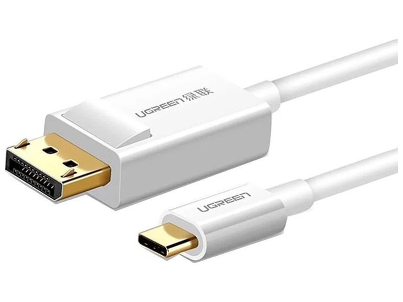 Изображение товара Адаптер Ugreen USB-C DisplayPort 4K 60Гц 15 см белый модель 30724