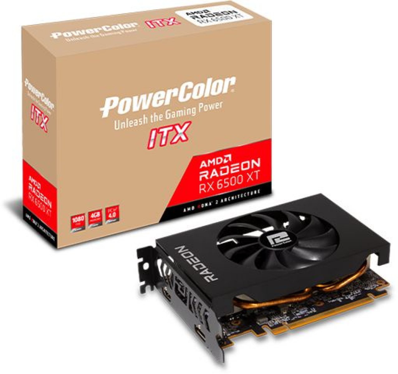 Видеокарта Asus Radeon RX 6500 XT Fighter 4GB (AXRX 6500XT 4GBD6-DH) Видеокарта Asus Radeon RX 6500 XT Fighter 4GB (AXRX 6500XT 4GBD6-DH)
