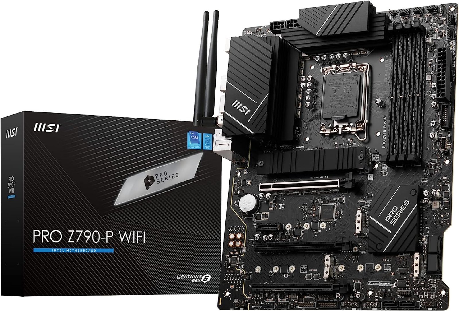 Изображение товара Материнская плата MSI PRO Z790-P WIFI с поддержкой DDR5 и Wi-Fi