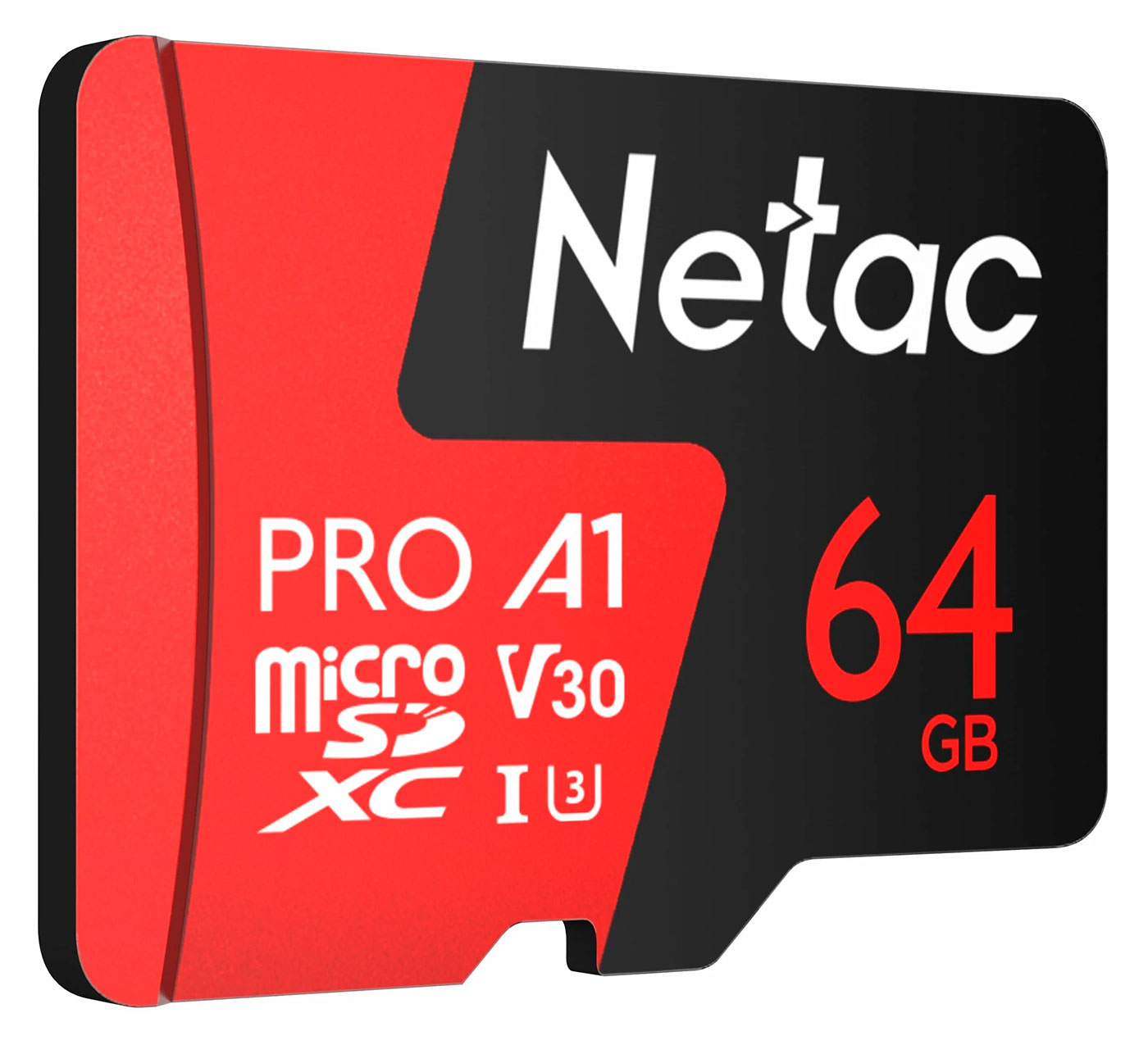 Изображение товара Карта памяти microSD Netac P500 PRO, 64 GB + адаптер (NT02P500PRO-064G-R)