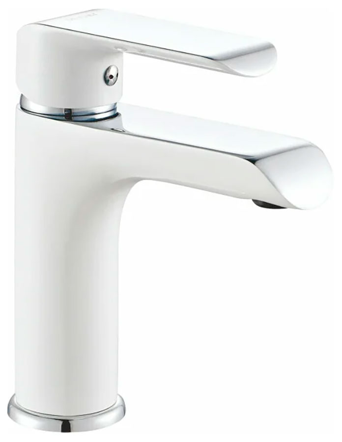 Изображение товара Современный белый однорычажный смеситель для раковины Rose R21F