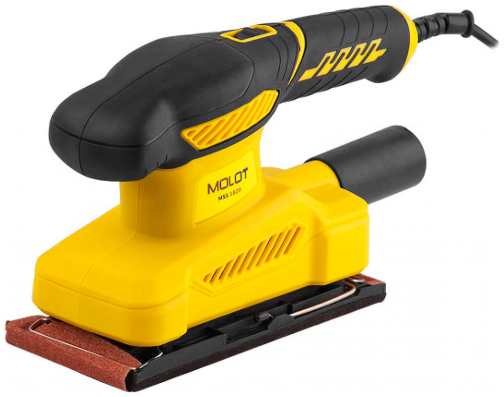 Изображение товара Виброшлифмашина Molot MSS 1820, в коробке (200 Вт, шлифпластина 90 х 187 мм, 12000 об/мин) (MSS182000025)