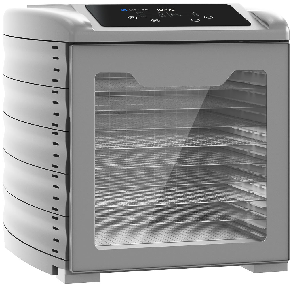 Изображение товара Дегидратор Libhof FDL-10 мощный с 10 поддонами для сушки фруктов овощей и мяса