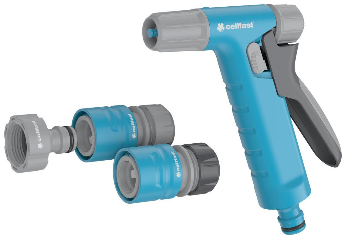 Изображение товара Комплект с пистолетным оросителем Cellfast HYDRON IDEAL 1/2"-5/8"
