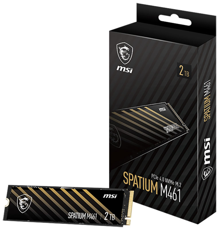 SSD накопитель MSI M.2 SPATIUM M461 2000 Гб PCIe 4.0 3D NAND (S78-440Q550-P83) SSD накопитель MSI M.2 SPATIUM M461 2000 Гб PCIe 4.0 3D NAND (S78-440Q550-P83)