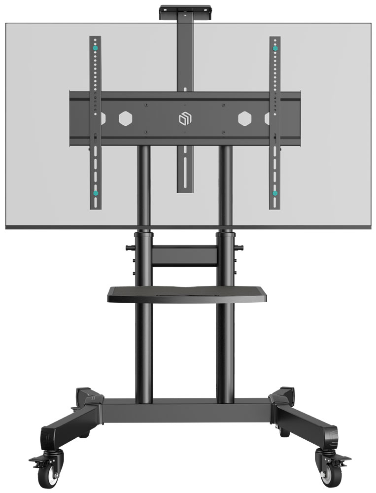 Изображение товара Мобильная стойка для телевизора 50-90 дюймов на колесах с регулировкой высоты