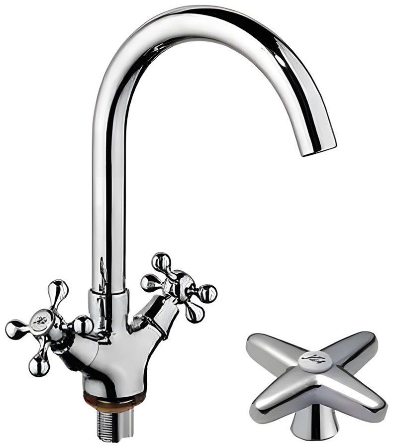 

Кухонный смеситель D-Lin D153814-E, хром