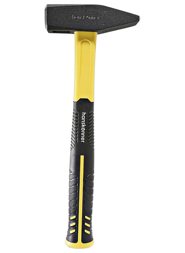 Изображение товара Молоток слесарный Hanskonner HK1010-83-1000 УСИЛЕННЫЙ, фиберглкованый боек, 1000 гр