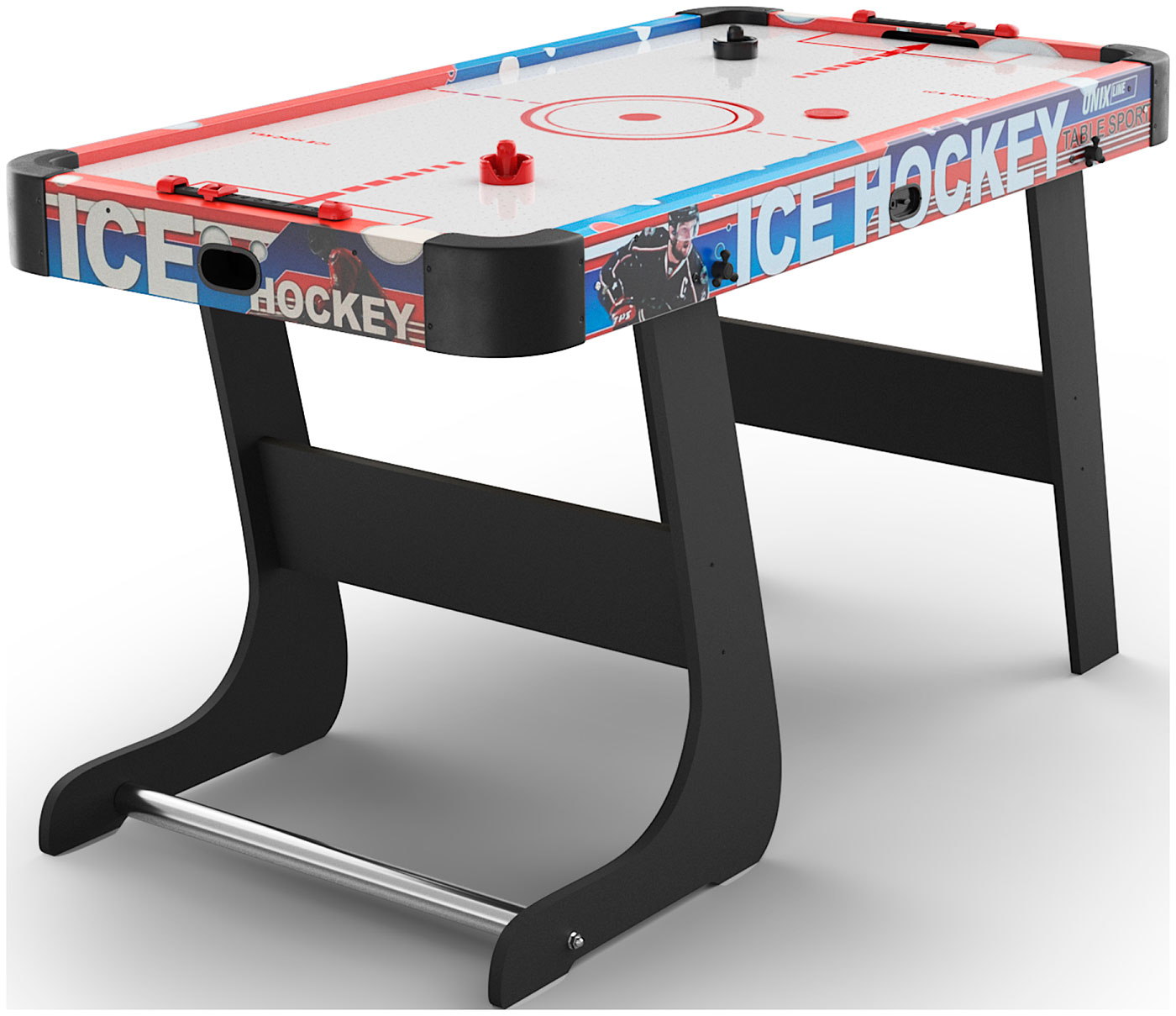 Изображение товара Складной игровой стол аэрохоккей UNIX Line 125x65 см стильный и надежный