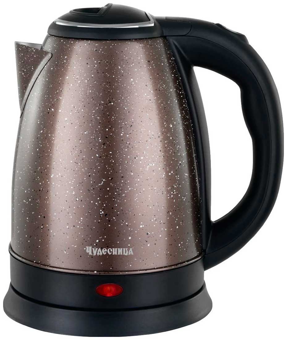 Изображение товара Электрочайник Чудесница ЭЧ-2002 1500 Вт 1.8 л нержавейка коричневый
