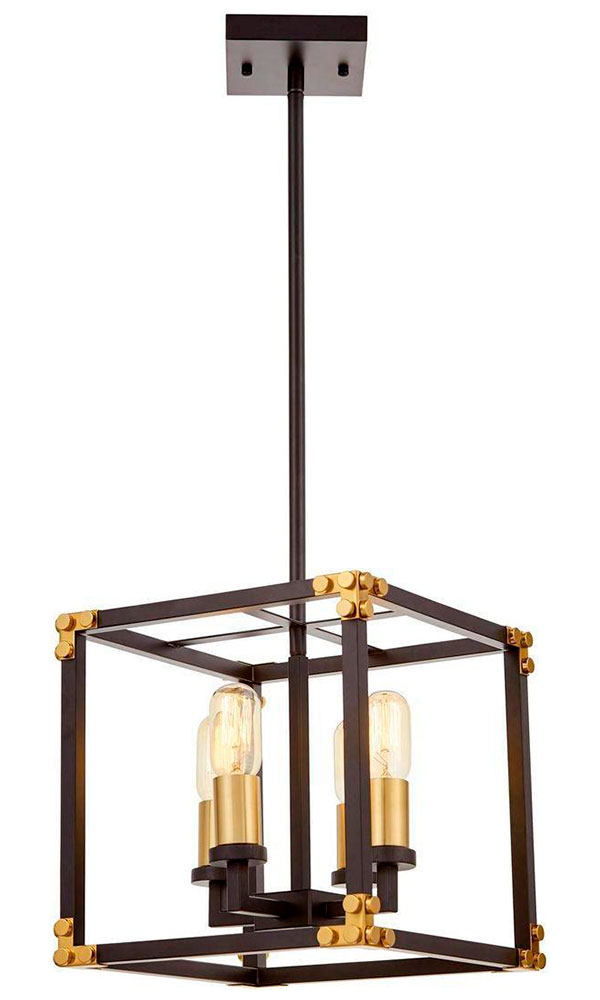 Изображение товара Люстра подвесная Lumina Deco Waldorf LDP 1140-4 BK+MD