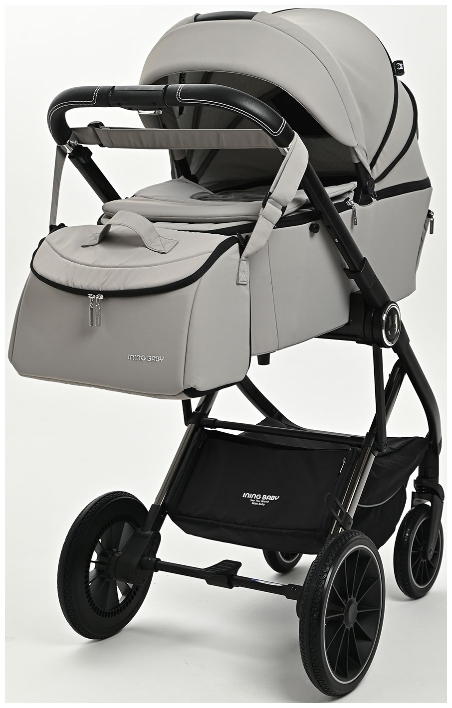Изображение товара Коляска 2 в 1 Ining Baby KR350 light grey