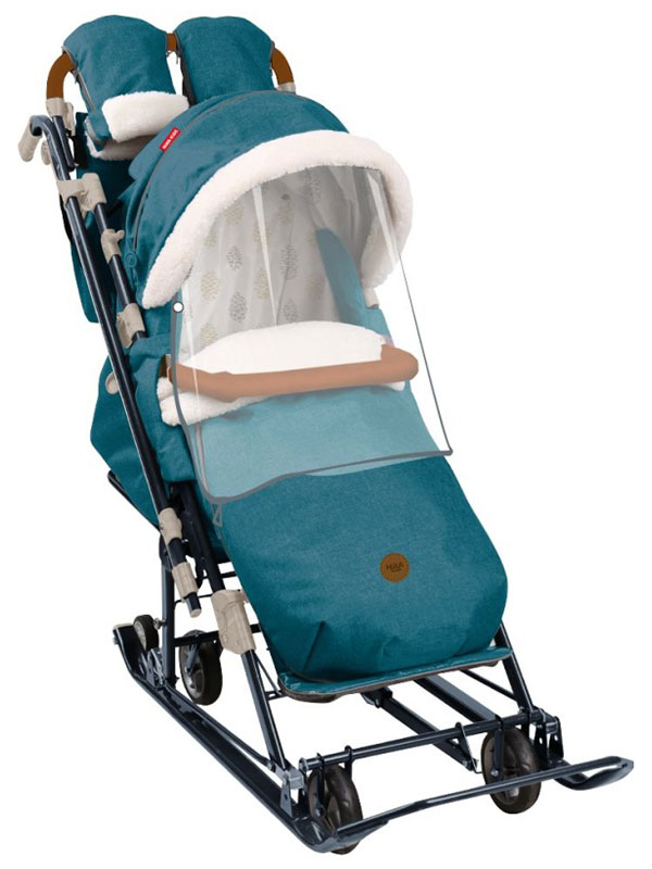 Изображение товара Коляска комбинированная Ника Ника детям 7-8К, НД7-8К (синий меланж}