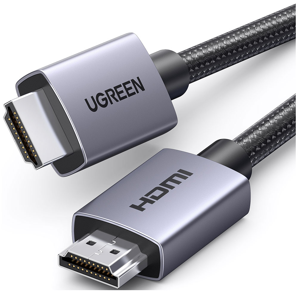 

Кабель HDMI Ugreen HD153 (25300) 4K@60Hz Cable, 3 м, серый