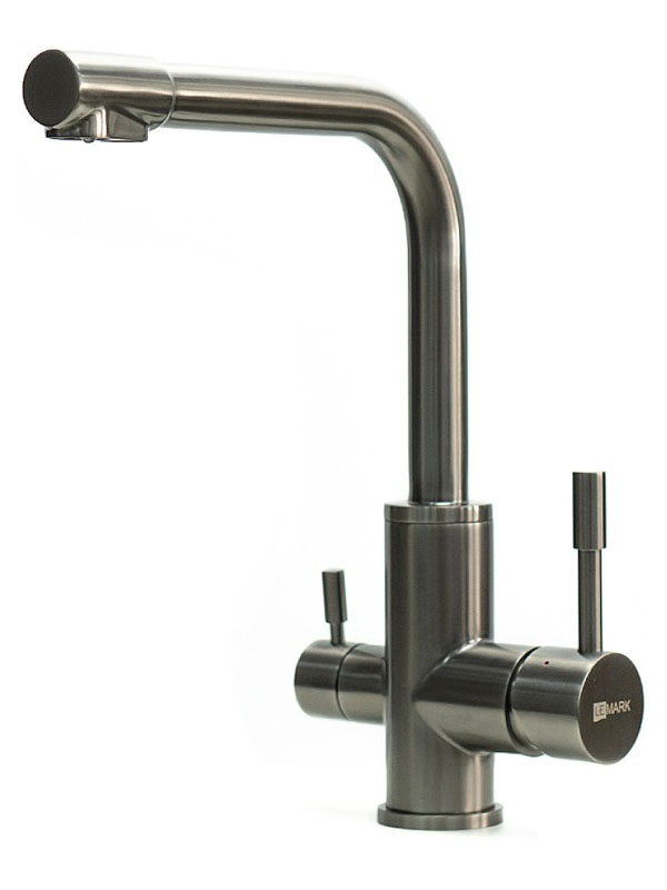 Изображение товара Смеситель для кухни Lemark LM5061GMN с подключением к фильтру, нержавеющая сталь графит