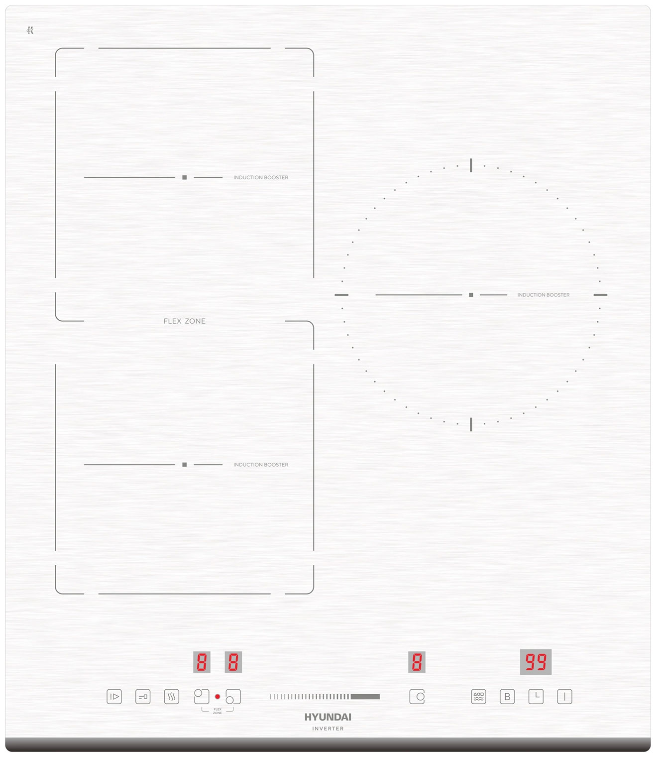

Электрическая варочная панель Hyundai HHI 4771 WG белый