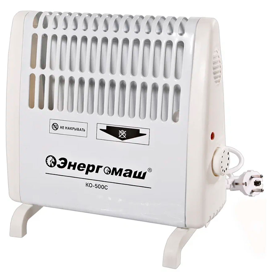 Изображение товара Конвектор Энергомаш КО-500С, 450 Вт, СТИЧ, механический термостат