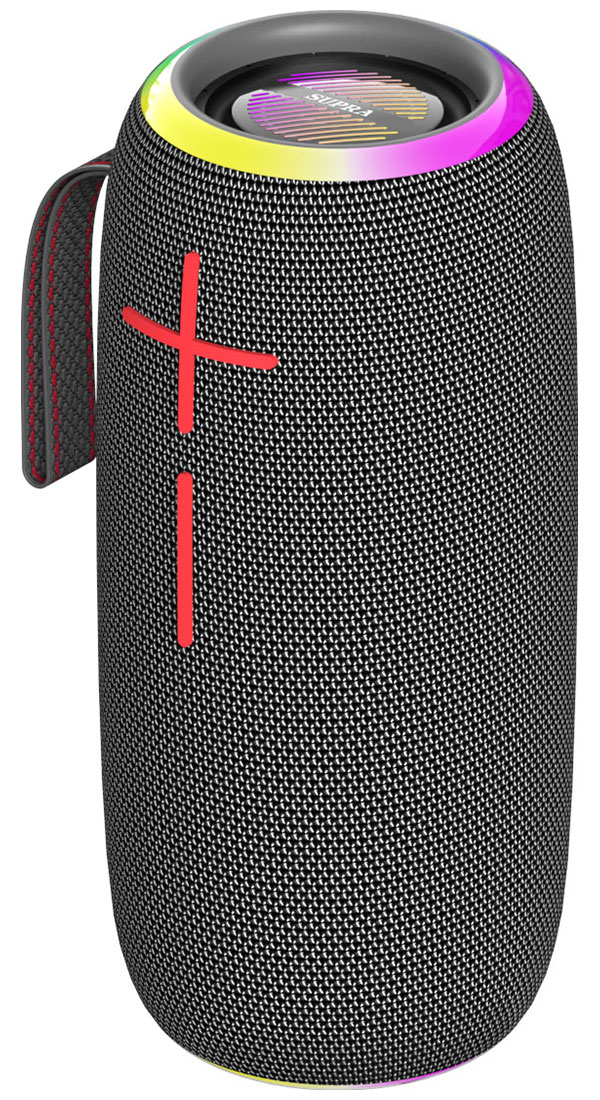 Изображение товара Беспроводная портативная колонка Supra BTS-590 с Bluetooth IPX6 FM TF USB черная