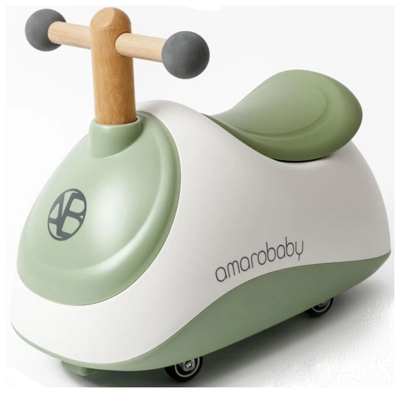 Изображение товара Толокар Amarobaby Enjoy, белый/зеленый (AB24-7NJ/0407)