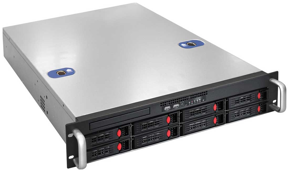 

Серверная платформа ExeGate Pro 2U550-HS08 Redundant БП 2x1200W (EX292417RUS), Черный/серебристый