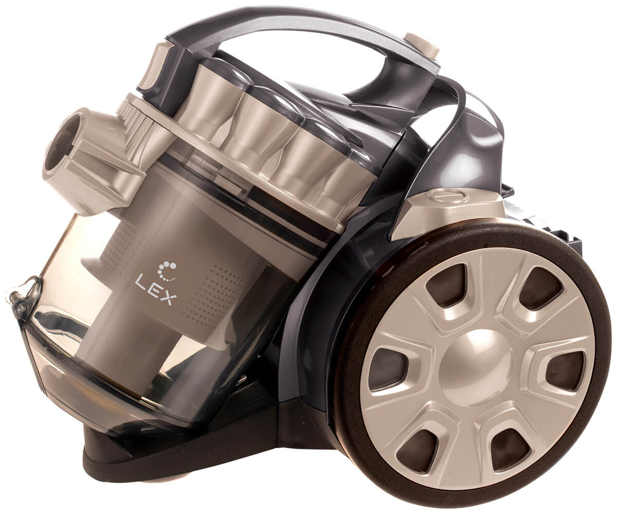 

Пылесос напольный LEX LXVCC7010, Антрацит/перламутровый песок