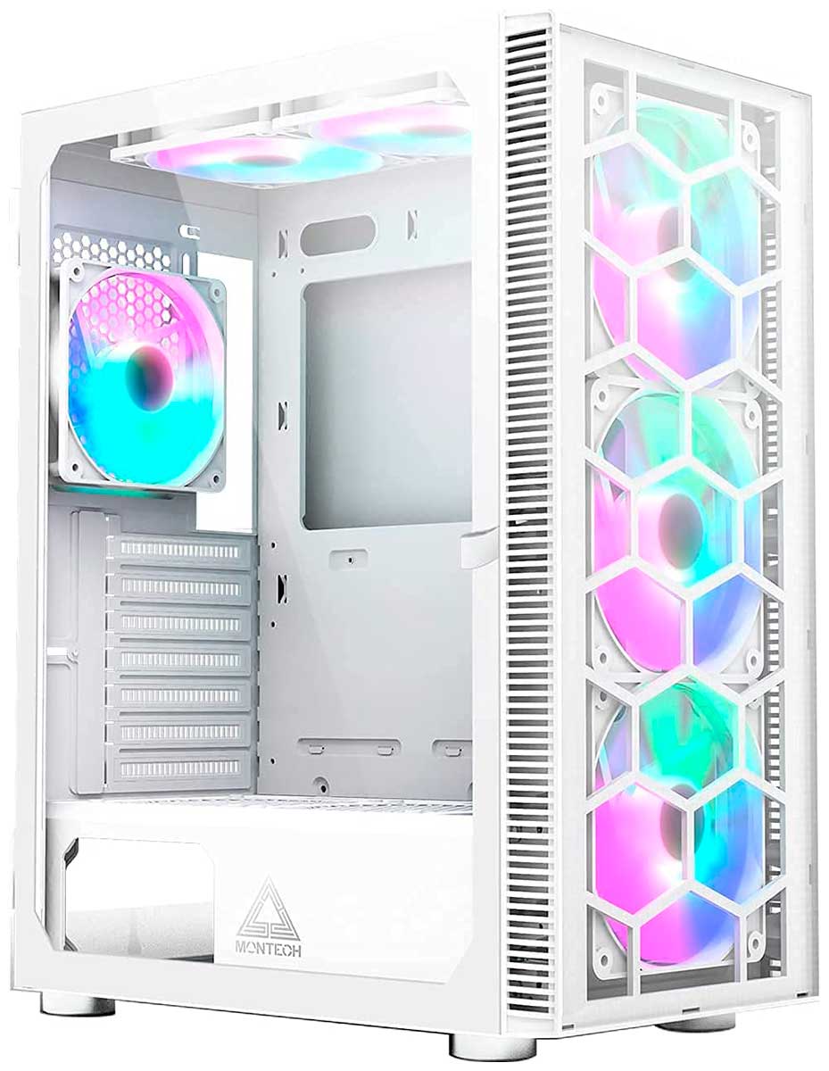 

Компьютерный корпус Montech X3 GLASS White, Белый