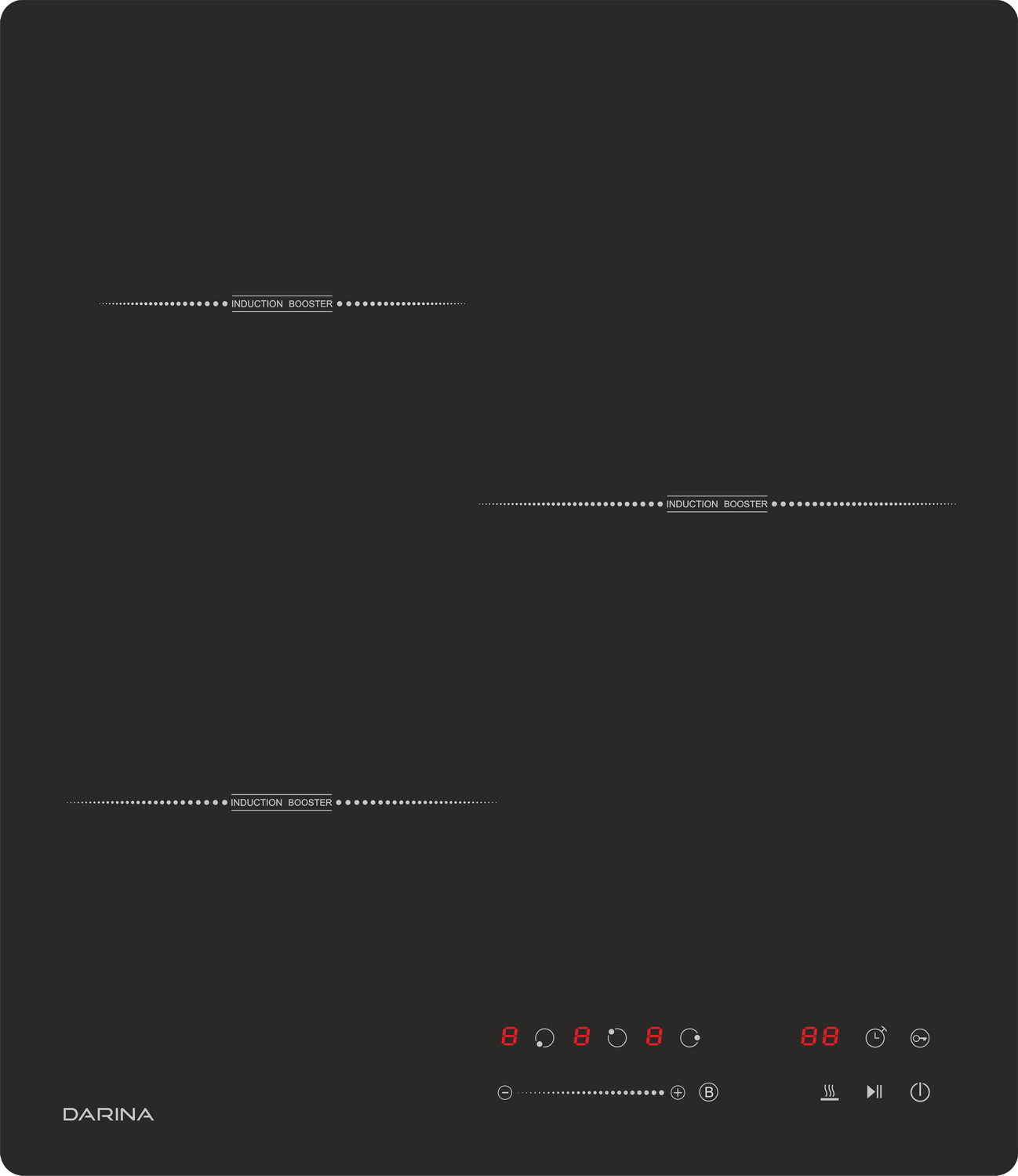 

Электрическая варочная панель Darina 6P EI3302 B, Черный