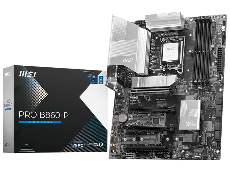 Изображение товара Материнская плата MSI PRO B860-P (B860, LGA1851, ATX)