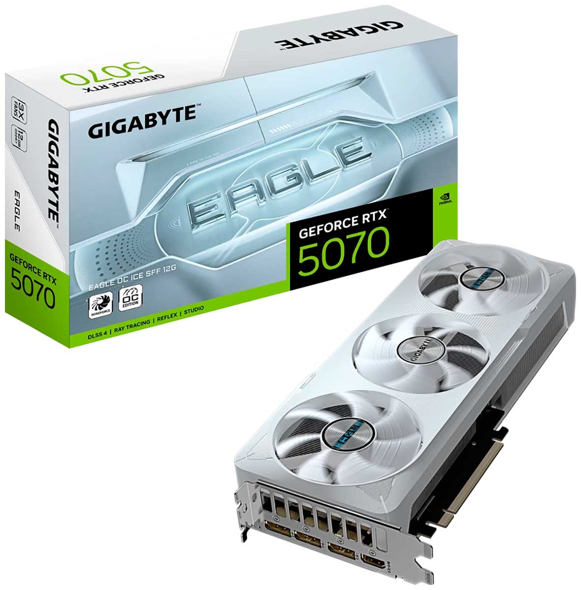 Изображение товара Видеокарта Gigabyte GeForce RTX 5070 EAGLE OC ICE 12GB (GV-N5070EAGLEOC ICE-12GD)