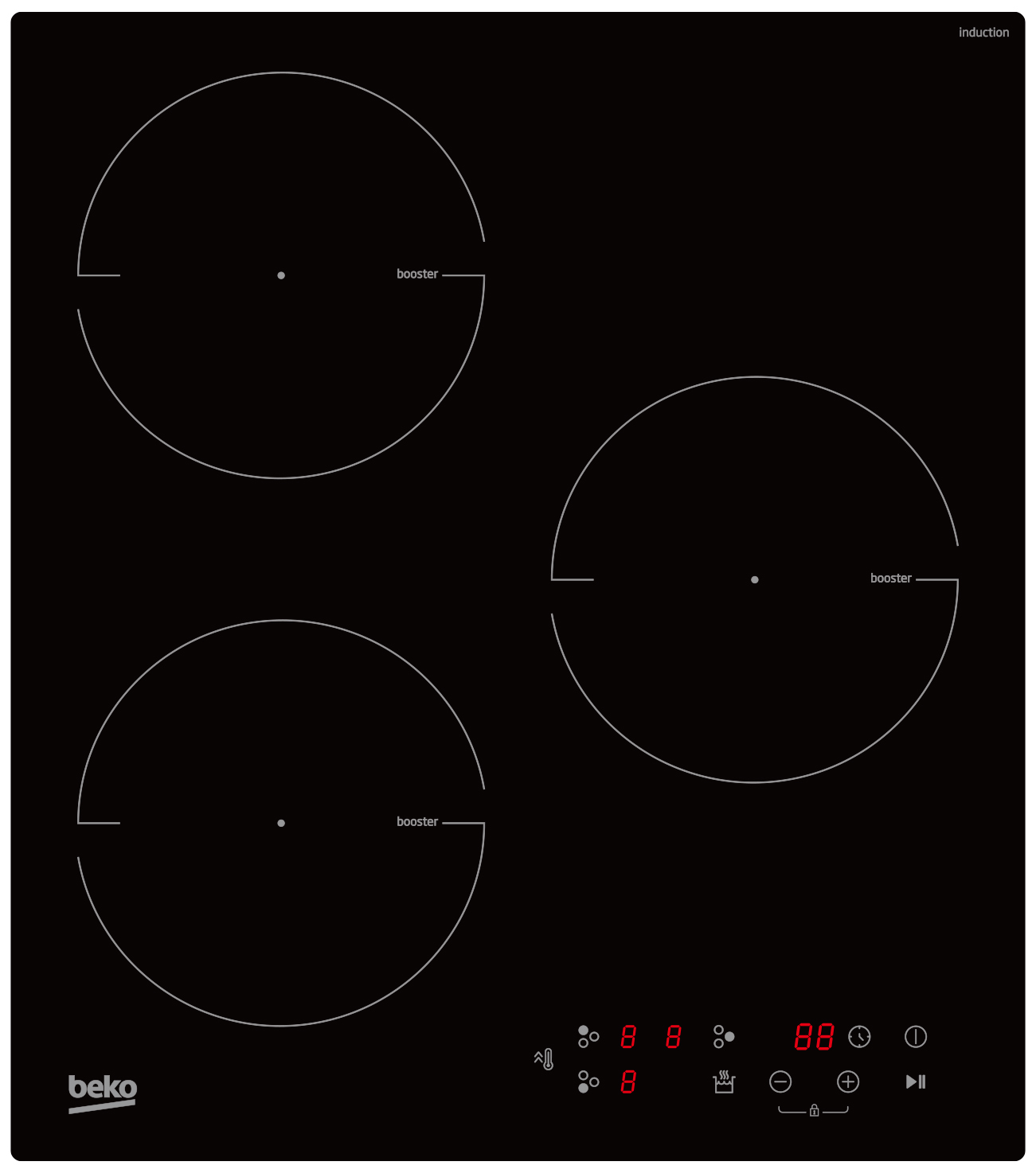 Изображение товара Электрическая варочная панель Beko HII 43400 TO