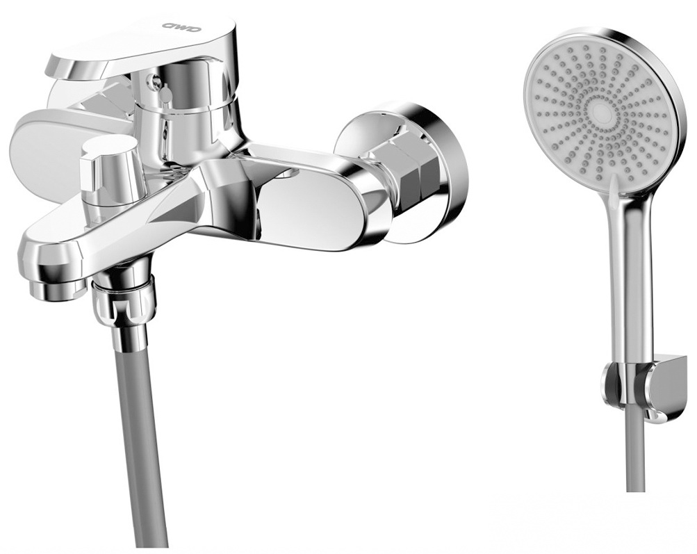 Изображение товара Смеситель с душевой лейкой AWP Piros S0314C для ванны и душа хром