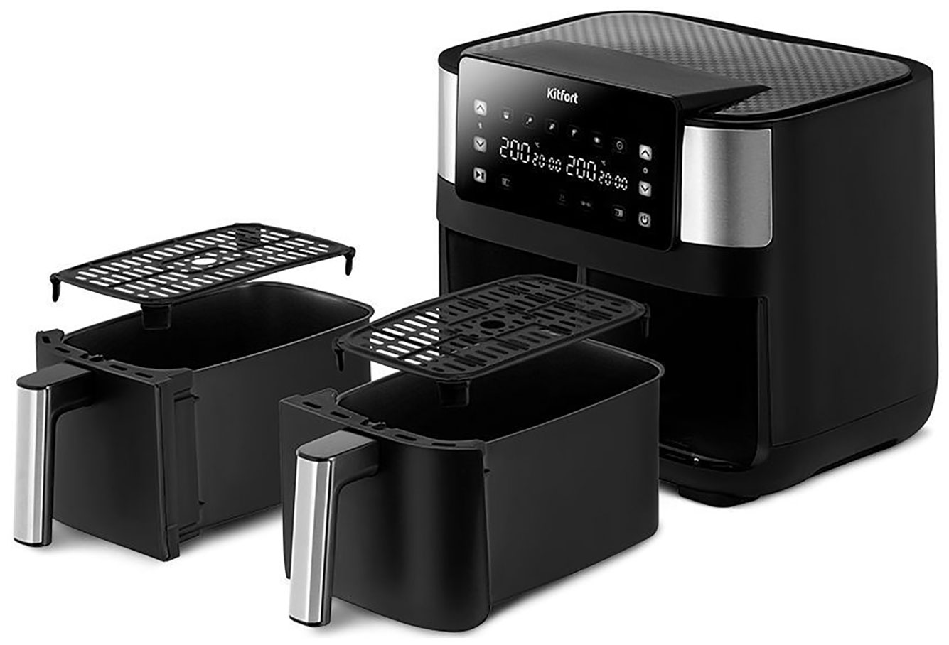 Изображение товара Аэрогриль Kitfort КТ-2259 многофункциональный с двумя нагревателями