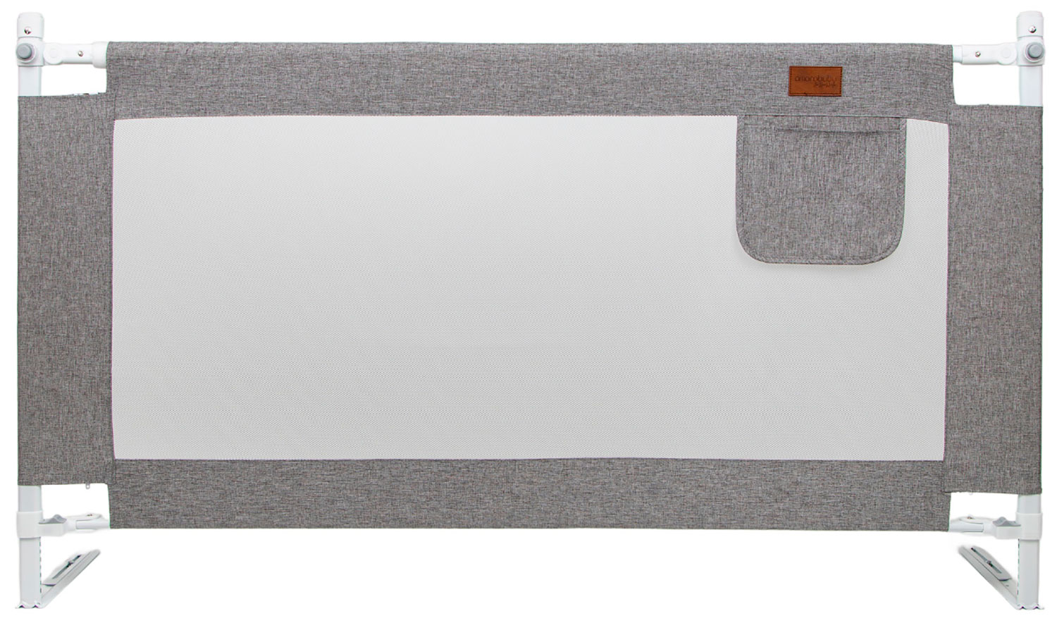Изображение товара Барьерный чехол для кровати Amarobaby Linear, серый 120 см. (AB-LIN-BSR-SE-120)