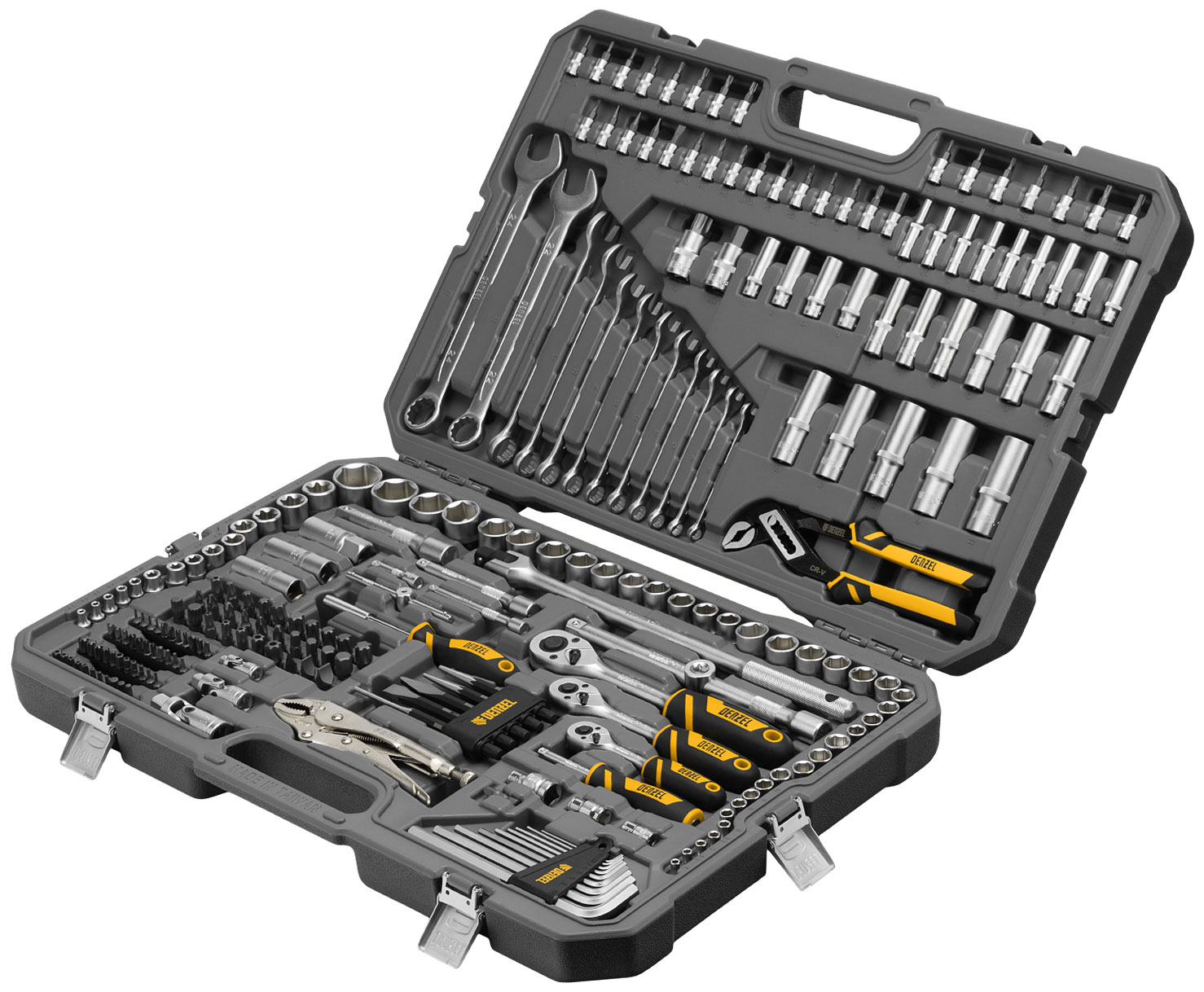 Изображение товара Набор инструментов Denzel 15808 232 предмета профессиональный в кейсе