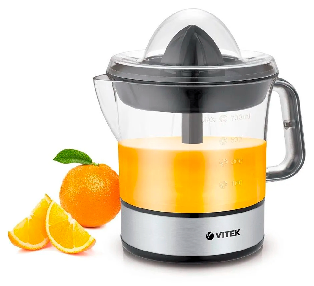 Изображение товара Цитрусовая соковыжималка Vitek VT-3669 25 Вт стеклянный фильтр