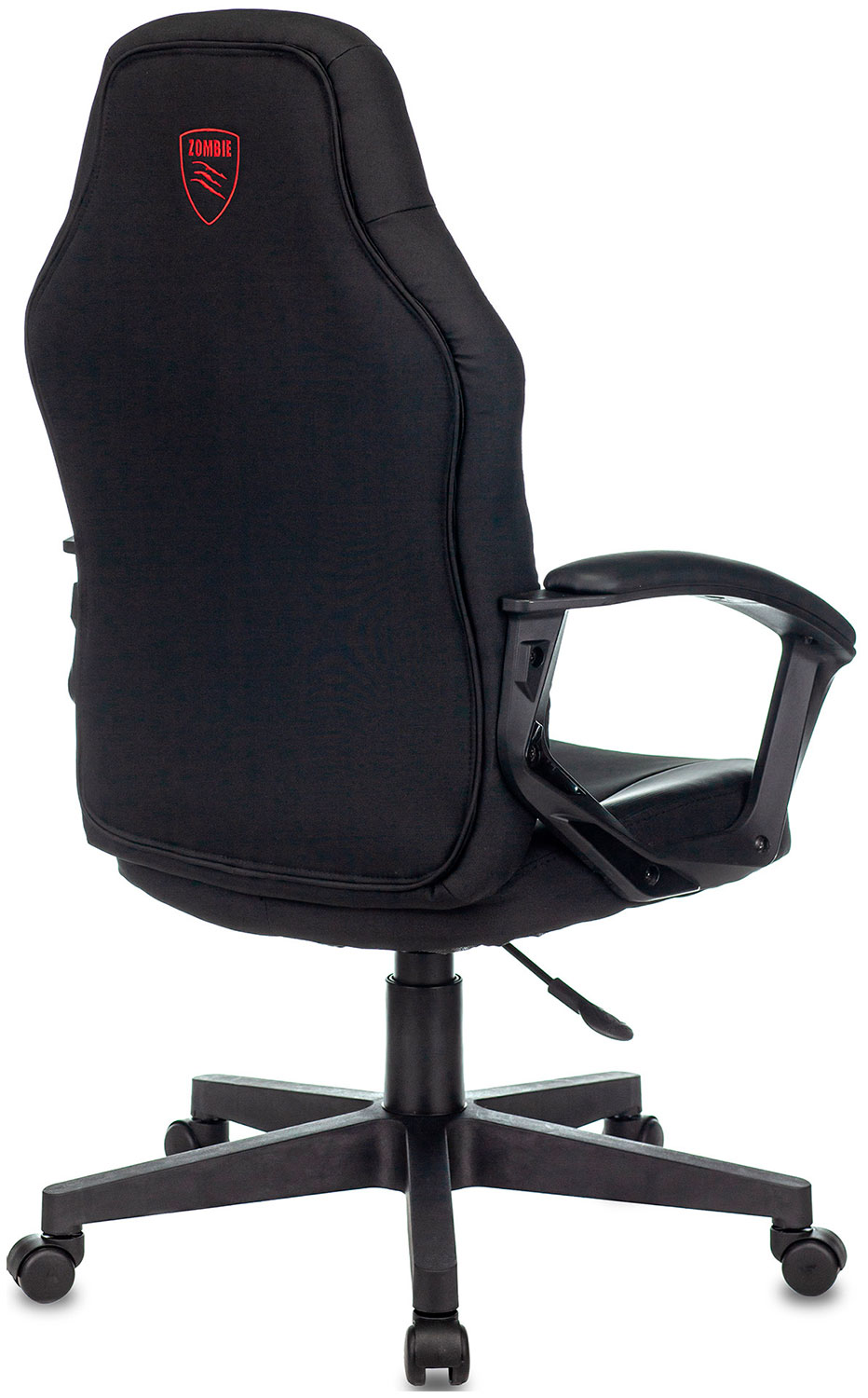 Изображение товара Кресло игровое Zombie 10 черное с тканью и экокожей