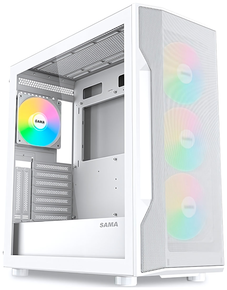 Изображение товара Компьютерный корпус Sama S40 White (S40-WHAPA4X1-GL)