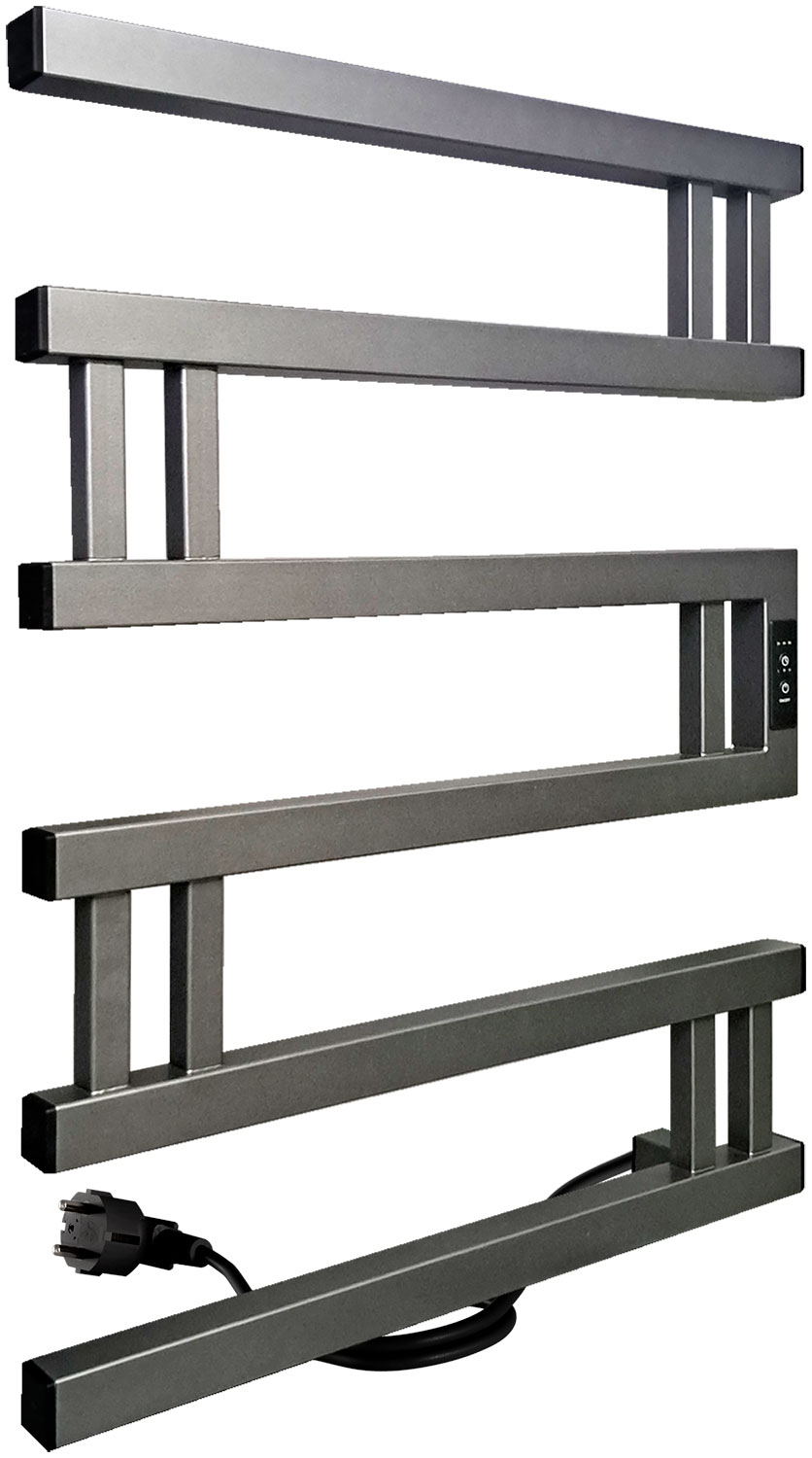 Изображение товара Электрический полотенцесушитель Indigo Muza без полки Graphite Metallic (DGM60-50GFMRt)