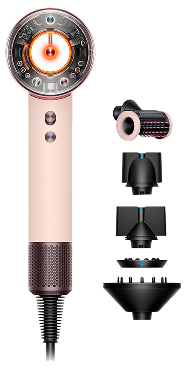 фото Фен dyson hd16 2-pin ru в цвете pink/rose gold (113407-01)
