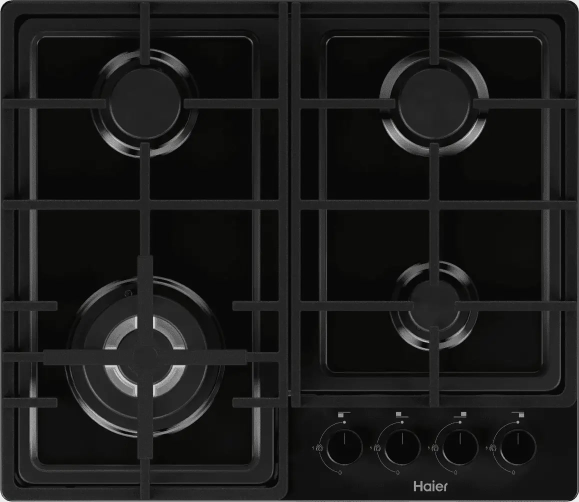 Изображение товара Газовая варочная панель Haier HHQ-M64CTB с 4 конфорками и газ-контролем