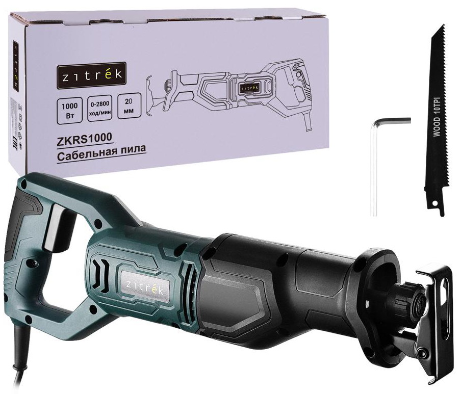 Изображение товара Сабельная пила Zitrek ZKRS1000 для дерева и металла, мощность 1000 Вт