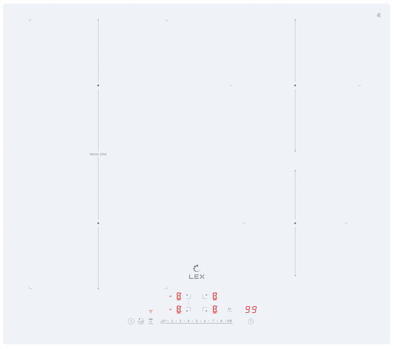Изображение товара Электрическая варочная панель LEX EVI 641A I WH