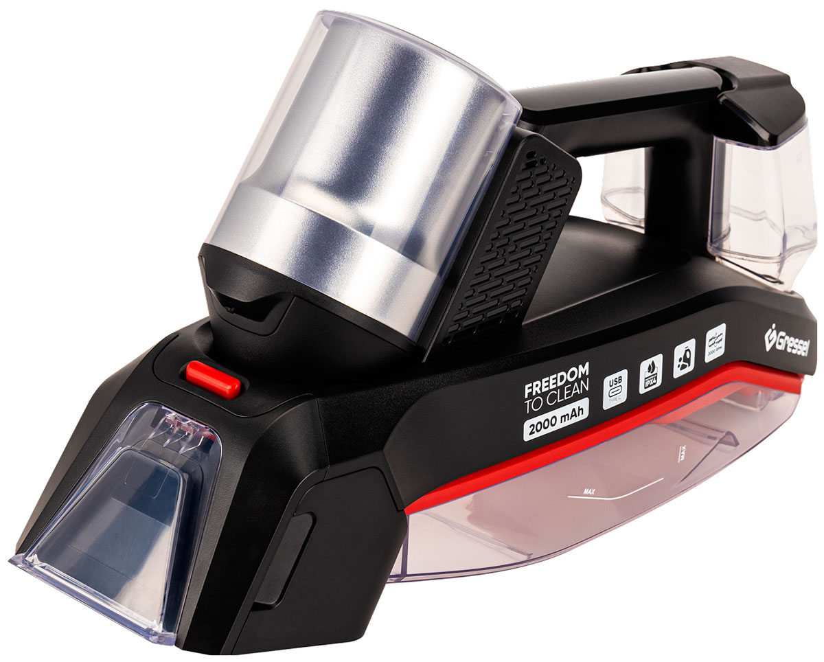 Изображение товара Пылесос моющий Gressel GVC-4001, черный/красный