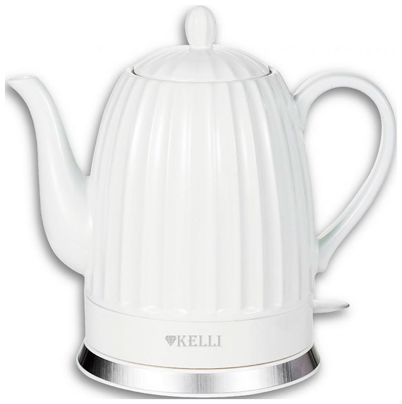 Изображение товара Керамический электрический чайник Kelli KL-1811 1.7 л 2400 Вт белый