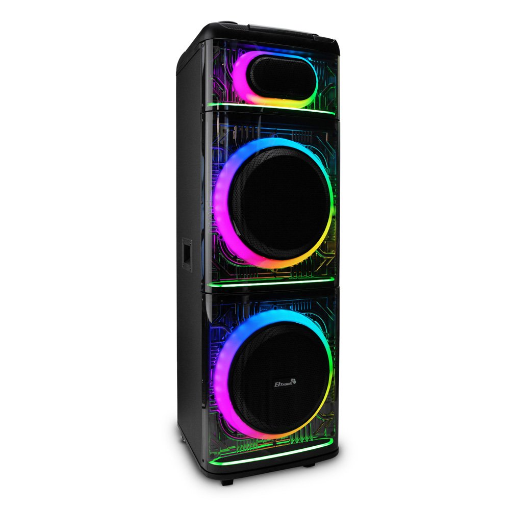 Изображение товара Колонка беспроводная ELTRONIC 30-74 SKILLETS BOX 2500 2 динамика по 12 дюймов 250 Вт (RMS) TWS 2 беспроводных микрофона Изображение товара Колонка беспроводная ELTRONIC 30-74 SKILLETS BOX 2500 2 динамика по 12 дюймов 250 Вт (RMS) TWS 2 беспроводных микрофона