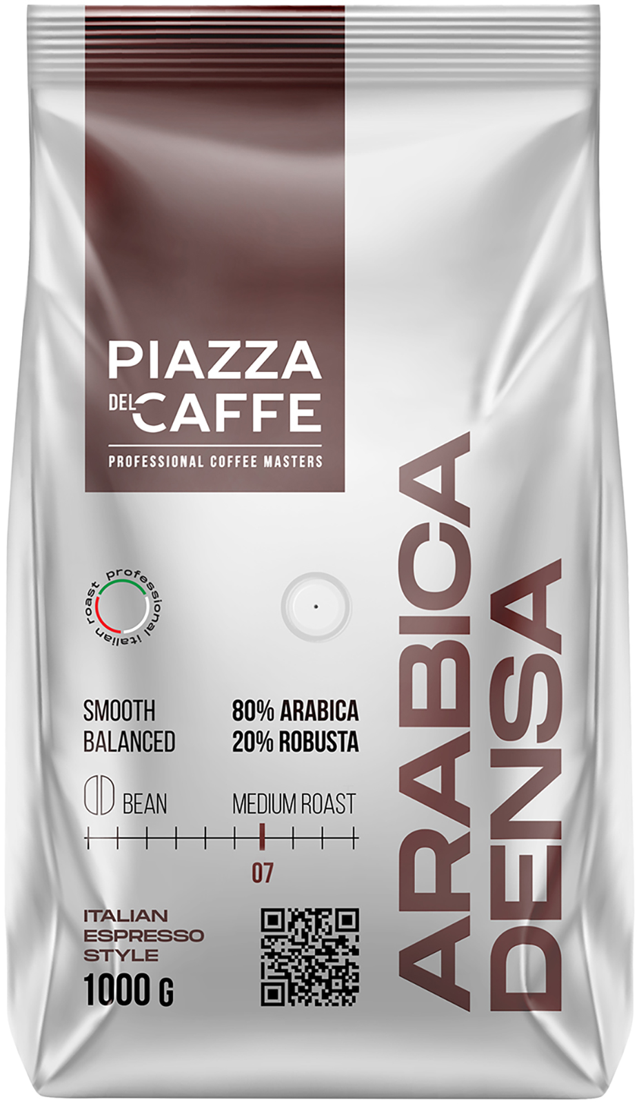 Изображение товара Кофе зерновой Piazza del Caffe Arabica Densa 1кг темная обжарка