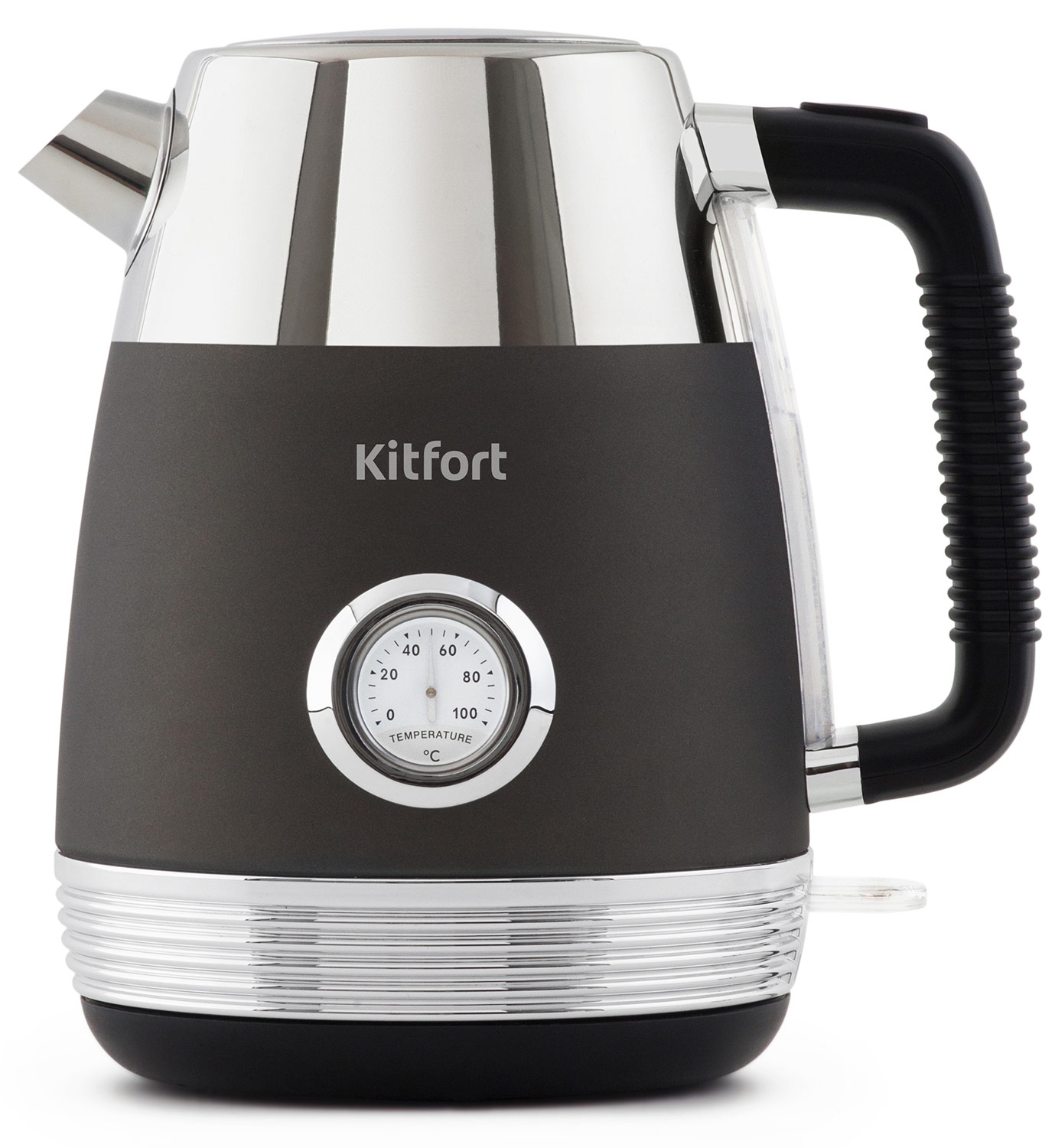 чайник электрический kitfort кт 633 1 1 7л 2150вт графит корпус металл пластик Чайник электрический Kitfort КТ-633-1 графит